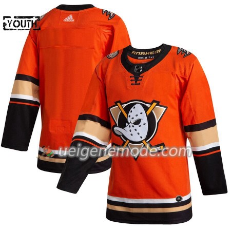 Kinder Eishockey Anaheim Ducks Trikot Blank Adidas 2019-2020 Orange Authentic